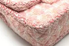 CHANEL シャネル ショルダーバッグ 2.55チェーンショルダーバッグ ピンク/ホワイト/シルバー金具 ツイード ギャランティカード付【472】SJ
