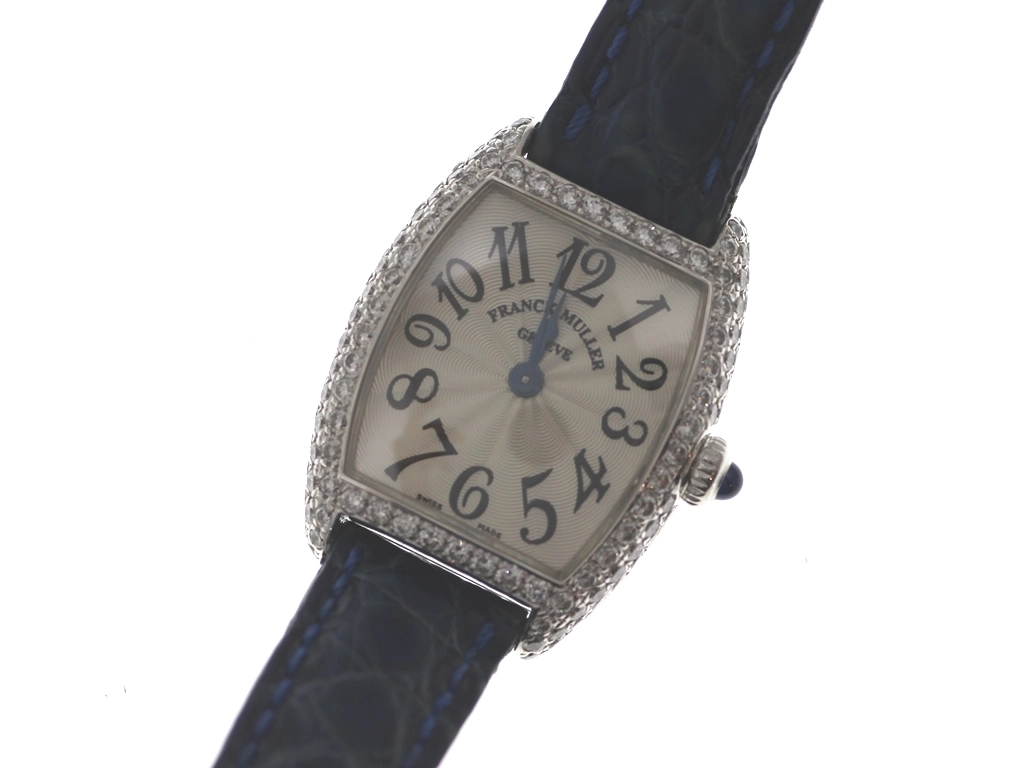 SELECTION アフターダイヤモンド加工 トノウ カーベックス シルバー文字盤 K18ホワイトゴールド クォーツ【472】SJ