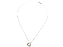 TIFFANY＆CO ティファニー ジュエリー ネックレス オープンハート ペンダント 925 シルバー 1.8g【473】