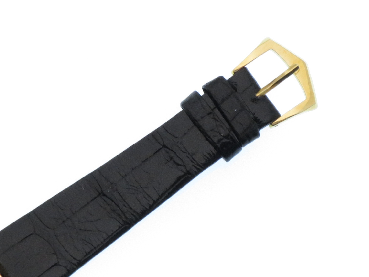 18mm時計ベルト黒パテックフィリップ3796カラトラバ パテック フィリップ(PATEK PHILIPPE)3796ｶﾗﾄﾗﾊﾞ用18-14mm