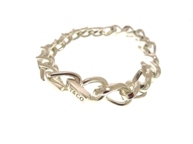 TIFFANY&CO ティファニー ジュエリー フォージ ミディアム リンク ブレスレット 925 シルバー 38.3g【473】