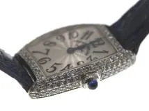 SELECTION アフターダイヤモンド加工 トノウ カーベックス シルバー文字盤 K18ホワイトゴールド  クォーツ【472】SJ