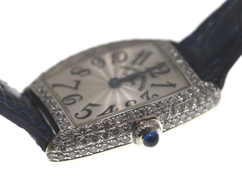 SELECTION アフターダイヤモンド加工 トノウ カーベックス シルバー文字盤 K18ホワイトゴールド クォーツ【472】SJ