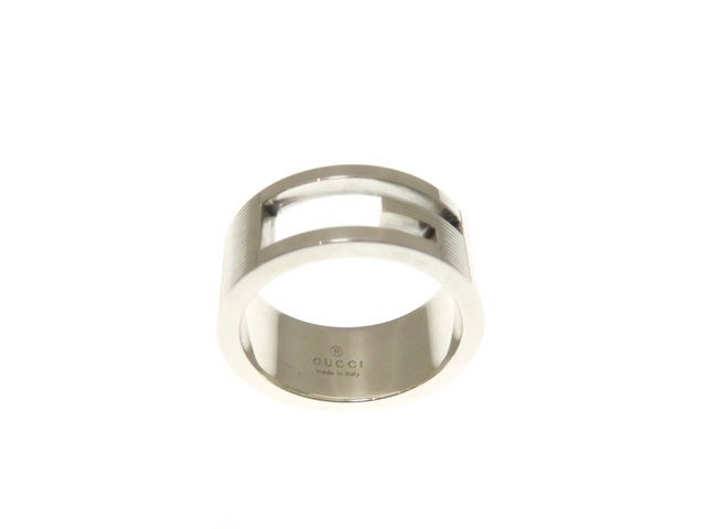 GUCCI グッチ ブランデッド Gリング 925シルバー 7.5g #10 【430