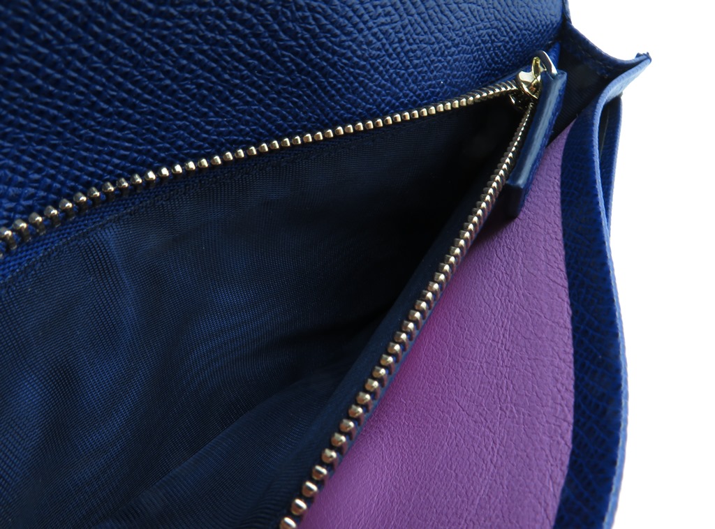 BVLGARI ブルガリブルガリ クリップZIP長財布 ブルー カーフ BVLGARI ブルガリブルガリ クリップZIP長財布 ブルー カーフ