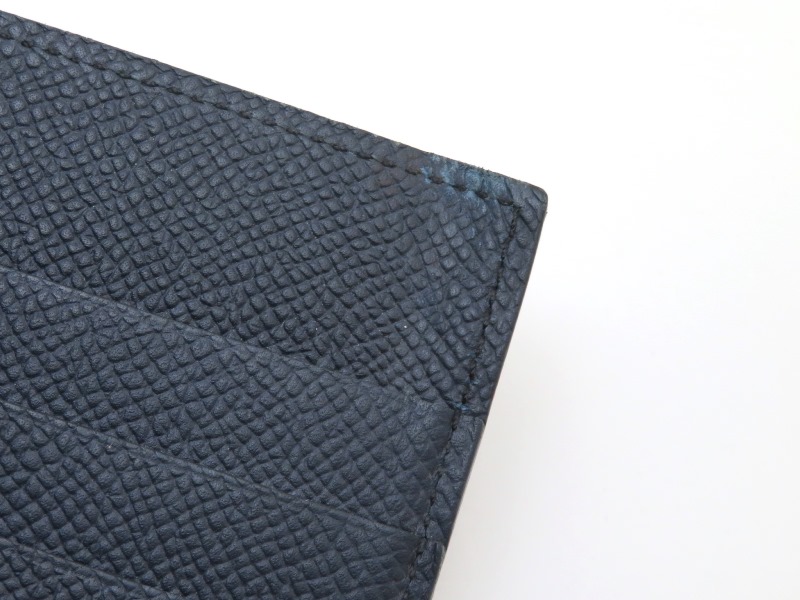 HERMES エルメス 財布 マネークリップ付き ポーカー ブルー系 HERMES エルメス 財布 マネークリップ付き ポーカー ブルー系