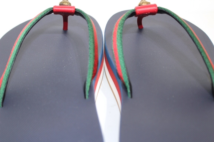 GUCCI グッチ サンダル サイズ39 レッド ネイビー グリーン 576966