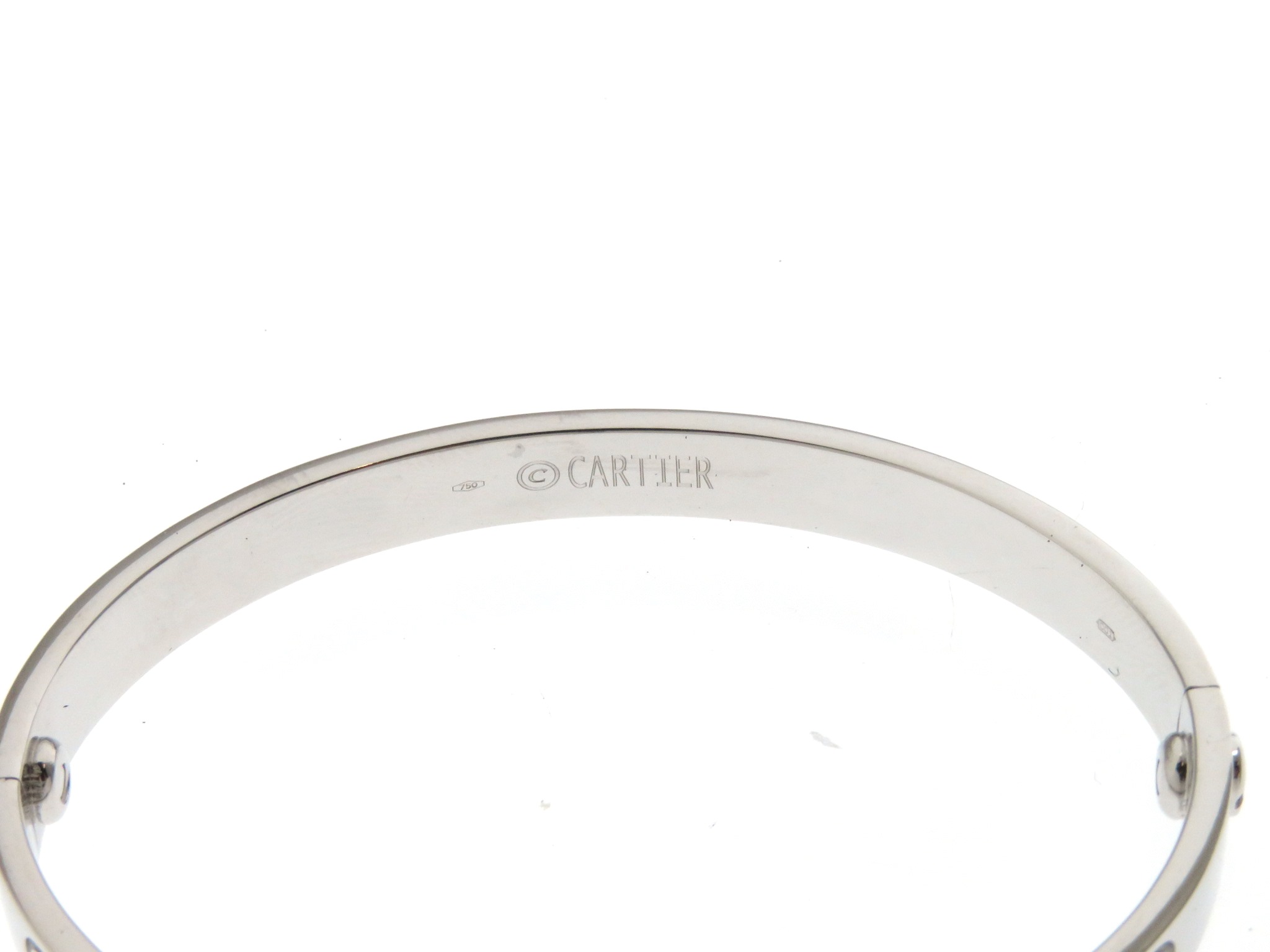 Cartier カルティエ ブレスレット ラブブレスレット 旧型 ホワイトゴールド(K18WG) 31.7g #17  2143600306313【430】】