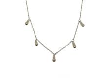 TIFFANY&CO　ティファニー　５連ティアドロップ　ネックレス　SV　7.6g　【430】2148103852152