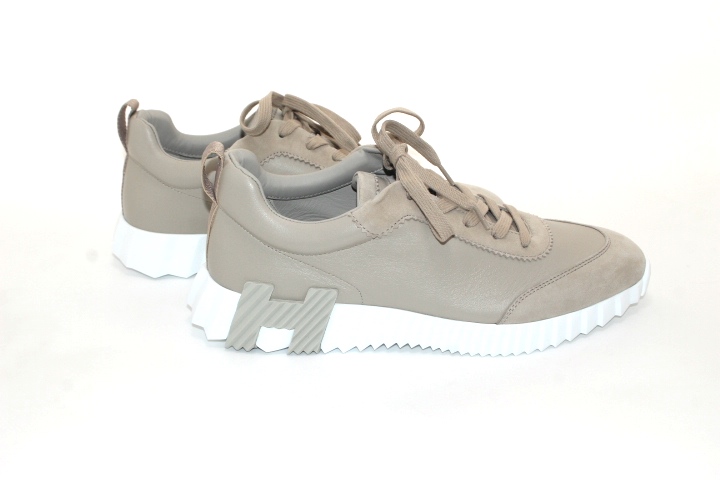 HERMES エルメス バウンシング スニーカー メンズ42（27cm） ベージュ