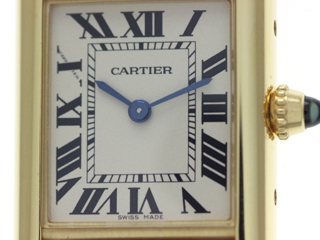 Cartier カルティエ タンク ルイSM 時計 レディース K18イエロー