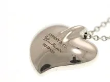 TIFFANY＆CO ティファニー ジュエリー ネックレス カーブドハート ペンダント 925 シルバー 4.0g【473】