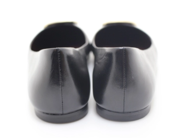 TORY BURCH トリーバーチ 靴 バレエシューズ レディース7.5(約24.5cm) ブラック レザー 154077 (2120500264912) 【200】