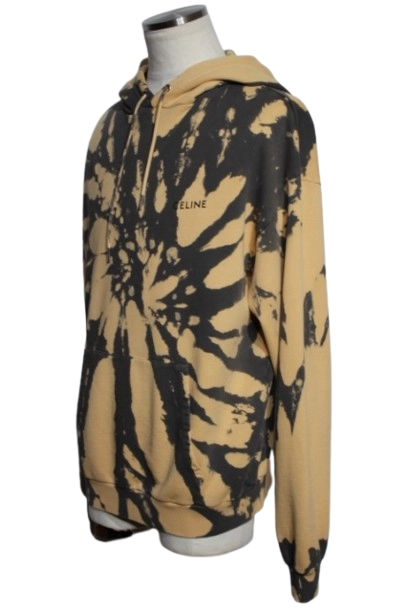 CELINE セリーヌ 衣類 ルーズフーディパーカー メンズM オレンジ/グレー コットン 2Y91B333U (2143000724397) 【200】