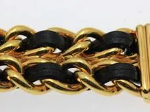 CHANEL シャネル 腕時計 プルミエールS H0001 ゴールドプレーテッド/社外革ベルト ブラック文字盤 クォーツ【472】UH