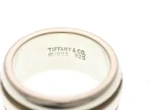 TIFFANY&CO ティファニー ジュエリー 指輪 アトラス グルーブド ダブルライン リング 925 シルバー 9.8g【473】