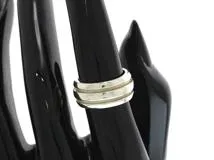 TIFFANY&CO ティファニー ジュエリー 指輪 アトラス グルーブド ダブルライン リング 925 シルバー 9.8g【473】