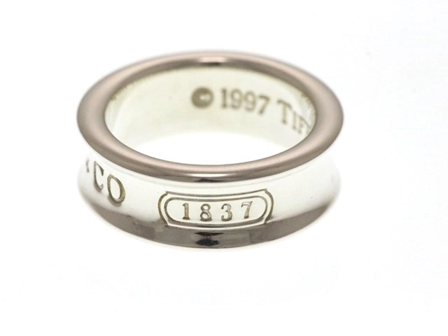 TIFFANY&CO ティファニー ジュエリー 指輪 1837 リング 925 シルバー 7.5号 6.7g【473】