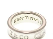 TIFFANY&CO ティファニー ジュエリー 指輪 1837 リング 925 シルバー 7.5号 6.7g【473】