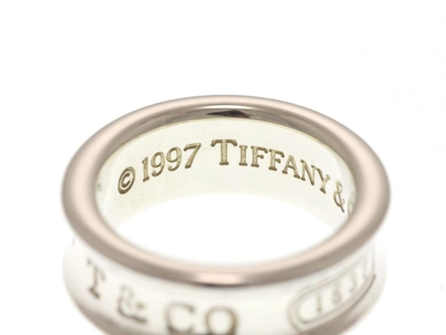 TIFFANY&CO ティファニー ジュエリー 指輪 1837 リング 925 シルバー 7.5号 6.7g【473】