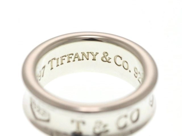 TIFFANY&CO ティファニー ジュエリー 指輪 1837 リング 925 シルバー 7.5号 6.7g【473】