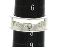 TIFFANY&CO ティファニー ジュエリー 指輪 1837 リング 925 シルバー 7.5号 6.7g【473】