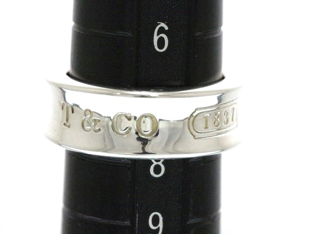 TIFFANY&CO ティファニー ジュエリー 指輪 1837 リング 925 シルバー 7.5号 6.7g【473】