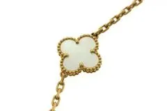 Van Cleef & Arpels ヴァンクリーフ&アーペル ヴィンテージアルハンブラ ネックレス 20モチーフ VCARA42100 K18YG/WMP 2025年正規品【472】SJ