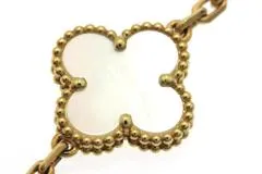 Van Cleef & Arpels ヴァンクリーフ&アーペル ヴィンテージアルハンブラ ネックレス 20モチーフ VCARA42100 K18YG/WMP 2025年正規品【472】SJ