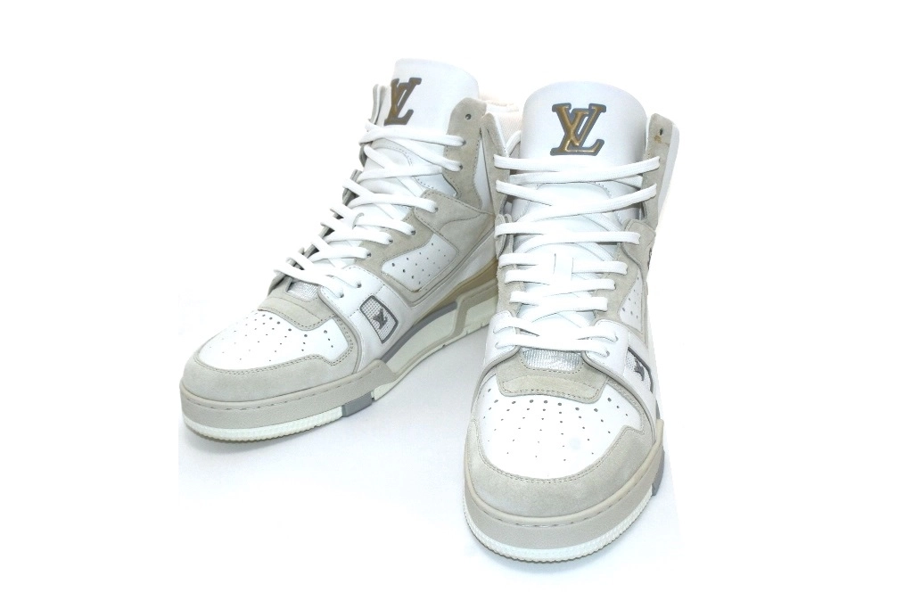 メンズOK LOUIS VUITTON ハイカットスニーカー チャーリー 白