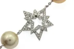 JEWELRY ノンブランドジュエリー ネックレス K18ホワイトゴールド  パール10.5～12ｍｍ/ダイヤモンド【472】SJ