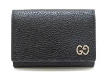 GUCCI グッチ 名刺入れ カードケース ブラック レザー【430