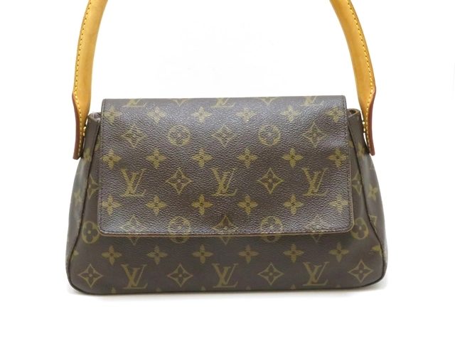 LOUIS VUITTON ミニルーピング ハンドバッグ モノグラム レザー