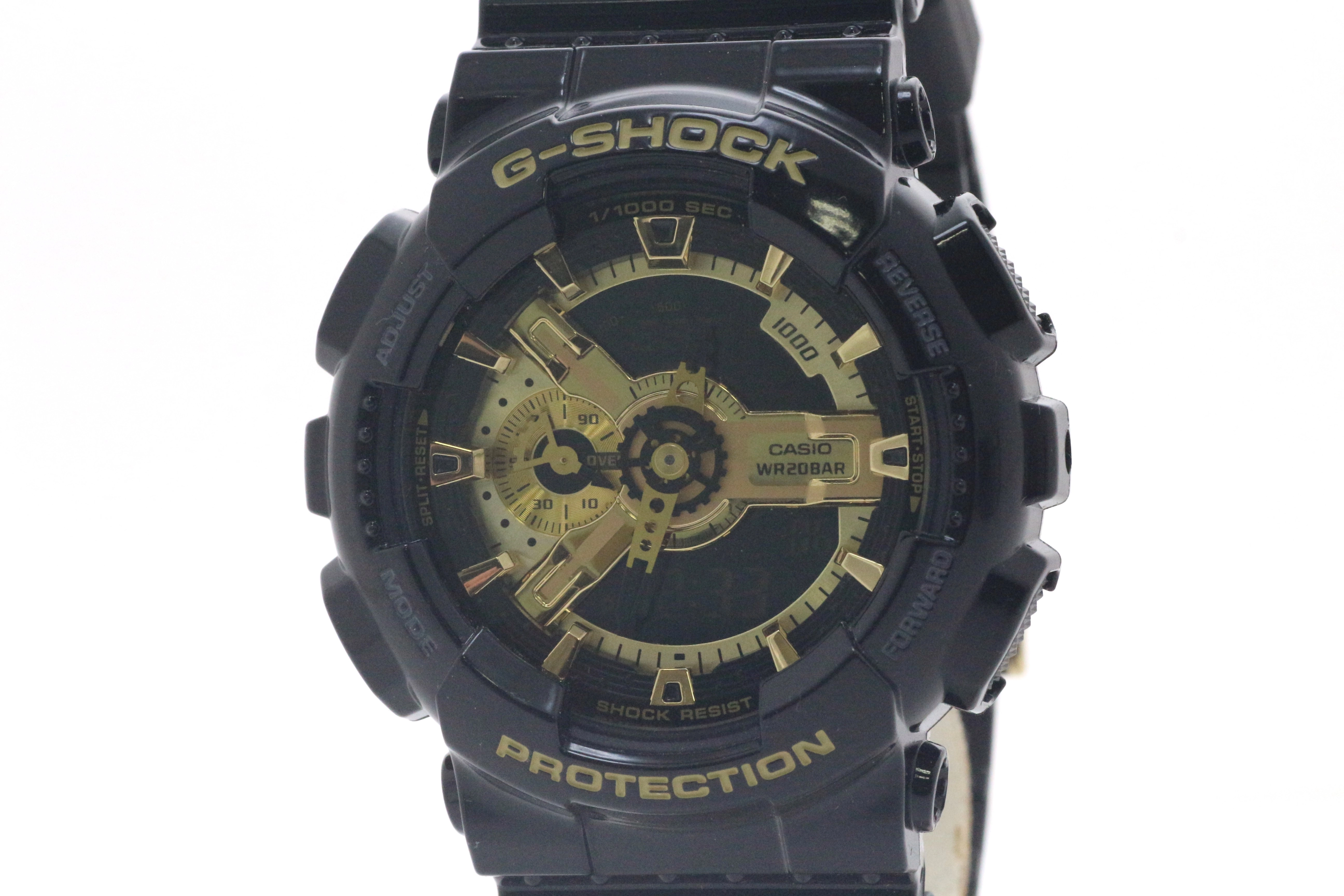 CASIO G-SHOCK ジーショック GA-110GB-1AJF ブラック ゴールド ラバー