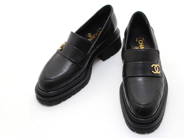 □ □ 44194☆年 CHANEL シャネル ローファー ココマーク