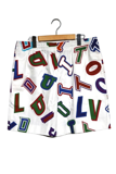 LOUIS VUITTON ルイヴィトン 衣類 NBAプリンテッド ショートパンツ メンズXL ホワイト コットン RM212M ES9 HLP26W