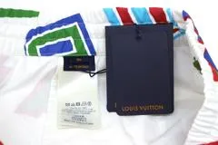 LOUIS VUITTON ルイヴィトン 衣類 NBAプリンテッド ショートパンツ メンズXL ホワイト コットン RM212M ES9 HLP26W