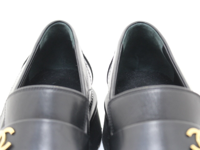 CHANEL シャネル 靴 ココマーク ローファー レディース37C(約23.5cm