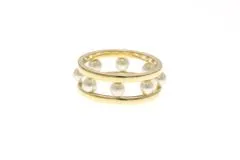 JEWELRY ノンブランド ジュエリー リング K18 イエローゴールド パール 3号 3.7g【473】