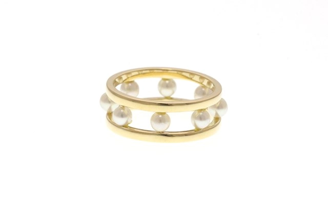 JEWELRY ノンブランド ジュエリー リング K18 イエローゴールド パール 3号 3.7g【473】