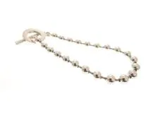 GUCCI グッチ ボールチェーン ブレスレット 925 シルバー #17 14.5g【473】