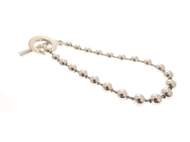 GUCCI グッチ ボールチェーン ブレスレット 925 シルバー #17 14.5g【473】