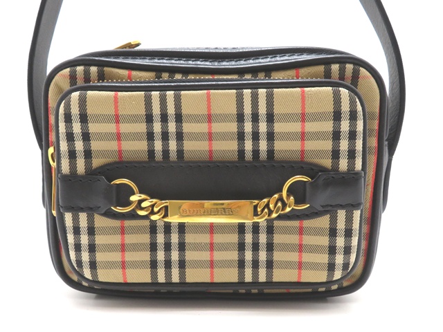 BURBERRY バーバリー ノバチェック ショルダーバッグ ベージュ