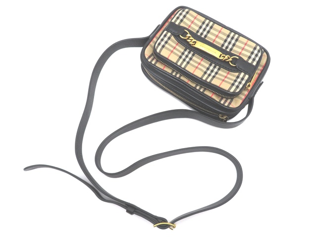 BURBERRY バーバリー ノバチェック ショルダーバッグ ベージュ