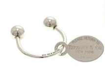 TIFFANY&CO ティファニー リターントゥ オーバルタグ キーリング  925 シルバー 9.6g【473】