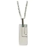 GUCCI　 グッチ　Ｇロゴプレート　ネックレス　SV　シルバー　約16.3ｇ　2181000001957【208】