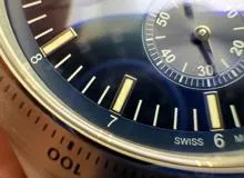 GUCCI グッチ メンズ腕時計 Ｇタイムレス 126.2 ステンレススチール ブルー文字盤 クオーツ【472】UH