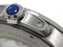 Cartier カルティエ 腕時計 2010年正規品 カリブル ドゥ カルティエ W7100014 スティール/アリゲーターベルト ブラック文字盤 自動巻き【471】