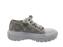 LOUIS VUITTON ルイヴィトン 靴 LVスクァッドライン モノグラム スニーカー レディース37 ベージュ/ホワイト モノグラム・デニム (2148103861581) 【200】