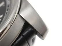 Cartier カルティエ 腕時計 2010年正規品 カリブル ドゥ カルティエ W7100014 スティール/アリゲーターベルト ブラック文字盤 自動巻き【471】